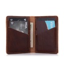 Peňaženka Slim Card Dark Brown Belveder CH01