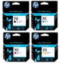 HP 711 Black + HP 711CMY T120 T520