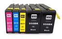 5x atrament pre HP 950XL 951XL Pro251 276 PRO 8100 8600