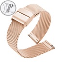 12 mm sieťovaný náramok PINK GOLD MESH