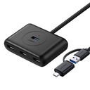 UGREEN 4-portový OTG HUB USB 3.0 + USB-C 3.1 1m