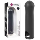 Návlek na penis, čierny silikónový Dorcel