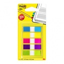 Post-it PP indexovacie štítky 12x43mm 5x20 kariet