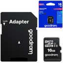 GOODRAM MICROSD CARD 16GB MICRO + SD ADAPTÉR