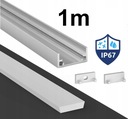 LED PROFIL DO KÚPEĽNE HERMETICKÝ VODEODOLNÝ P11-1 STRIEBORNÝ SET 1M