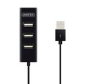 Unitek Hub 4x USB 2.0, Y-2140, nabíjanie telefónu, čierny