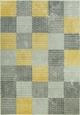 60x110 cm LUNA KOBEREC ŽLTÁ ŠEDÁ PATCHWORK CHECK