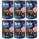 Brit Premium By Nature Kurča a srdiečka 6x400g