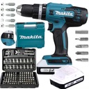 NÁRAZOVÝ VRTAČ Makita 18V ​​HP488D 2x batéria + SADA