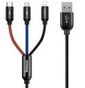 Multikábel pre 3V1 USB-C/LIGHTNING/M nabíjačky