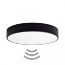 Stropné svietidlo Plafon CLEO 500 Black Motion Sensor