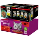 Mokré jedlo pre mačku 160x85g Whiskas Classic Mins + Sheba Delication