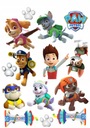 Veľká súprava fondánovej potlače tort PAW PATROL