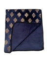 Navy Blue Highlander Fleece Throw Deka v Parzenici