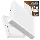 Prisadený LED panel 24W, neblikavý, CCD, štvorcový, silný, neutrálny