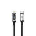 Kábel Nabíjací Kábel s displejom PD USB-C - Lightning 1m 27W