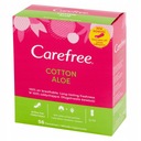 CAREFREE COTTON ALOE Slipové vložky 56 kusov