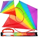 KITE PRE DETI RAINBOW VEĽKÝ SILNÝ