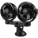 DVOJITÝ VENTILÁTOR DO AUTO s prísavkou 24V