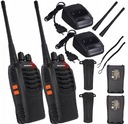 2x WALKIE TALKIE SET BAOFENG BF-888S PMR WALKWAY VYSOKÝ VÝKON A DOSAH