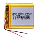 Nabíjateľná batéria Li-Poly 750mAh 3,7V 503337