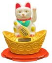 SOLAR Japonská mačka Maneki-Neko Chinese Happiness