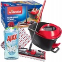 Vileda Flat Spin Mop Ajax Ultramat Easy Wring PRO tekutý na podlahy