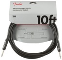 Fender Professional Instrument Cable 10' BLK Gitarový kábel 3 metre