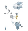 VW OE 6F0955463B PLNIACE POTRUBIE NÁDRŽE NA KVAPALINU ORG
