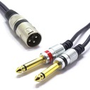 XLR KÁBEL 2x JACK ZÁSTRČKA 6,3 MONO VITALCO 5m