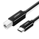 Ugreen kábel pre tlačiareň USB-C - USB-B 480Mb/s 2m čierny