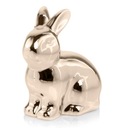 Keramická figúrka veľkonočného zajačika 13 cm - zlatá