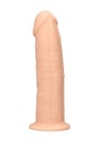 Silikónové dildo bez guličiek - 15,3 cm - mäso