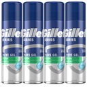 GILLETTE Series Sensitive gél na holenie 200 ml x 4 ks