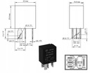 RELÉ HFV6/012-ZST 12V DC automobilový / 8527