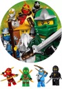 LEGO NINJA NINJAGO CIRCLE + POSTAVY Sugar Print A4