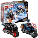 LEGO MARVEL MOTORKY ČIERNA VDOVA CAPTAIN AMERICA