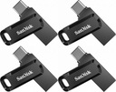 Pendrive SanDisk Ultra Dual Drive Go 32 GB otočný USB 3.1 čierny x4