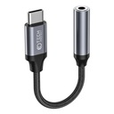 KÁBEL ZVUKOVÉHO ADAPTÉRA ŽENSKÝ AUX MINI KONEKTOR 3,5 MM / TYP-C USB-C