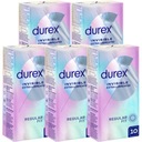 Durex Invisible LUBE kondómy extra zvlhčené tenké steny 50 ks.