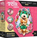 50 drevených puzzle Wood Craft Junior Veselý