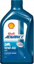 SHELL SHELL OIL 10W40 1L ADVANCE 4T AX7 / MOTOCYKLE