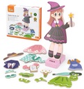 Drevené magnetické puzzle Viga Dress Up Edu