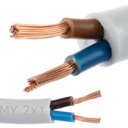 OMY domáci elektrický kábel 2x1mm, lankový, 25m