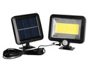 LTC COB LAMPA, 10 W, SOLÁRNY PANEL, SNÍMAČ POHYBU