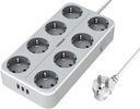 SURGE POWER STRIP 8 OUTLET + 3USB !!