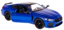 BMW M8 COUPE KOVOVÝ MODEL KINSMART 1:38 MODRÁ