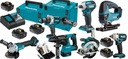 MAKITA COMBO SADA 7ks NÁRADIE 18V 5X5AH BIT