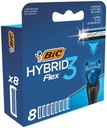 BIC Hybrid 3 Flex Nástavce na žiletky 8 ks