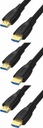 Unitek High Speed ​​​​HDMI - HDMI 2.0 4K kábel 10m čierny x3